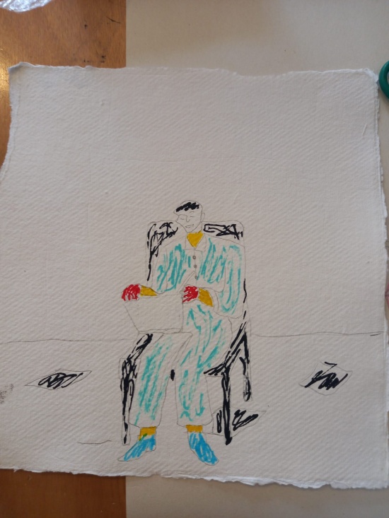 Amazing art class at The Horsfall  at 42nd Street Manchester, as part of their Exhibition 